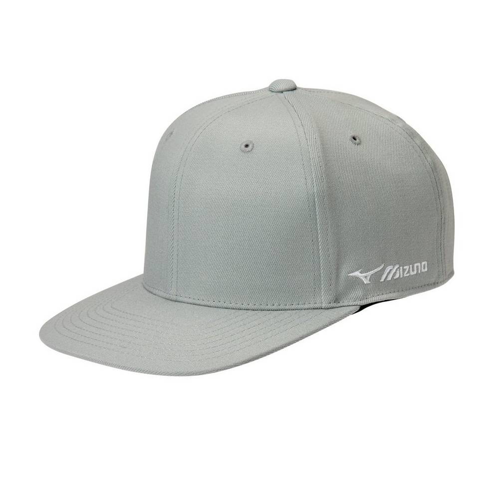 Mens Mizuno Team Snapback Hat Grey Philippines (ZCHTMS284)